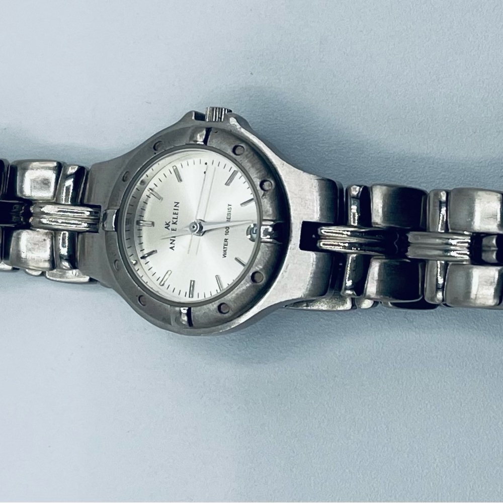 Ann Klein stainless steel watch.